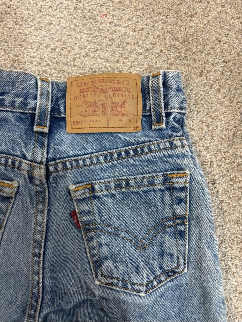 Vintage 2000’s Levi’s 505 boy’s jeans made into jorts  size 5 Y2K vintage Levi’s